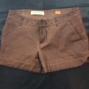 Faux leather shorts from Anthropologie